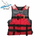 Professional Kayak Life Jacket with Whistle Belt Tighten Inflatable Vest for kayaking safely protect people from drowning