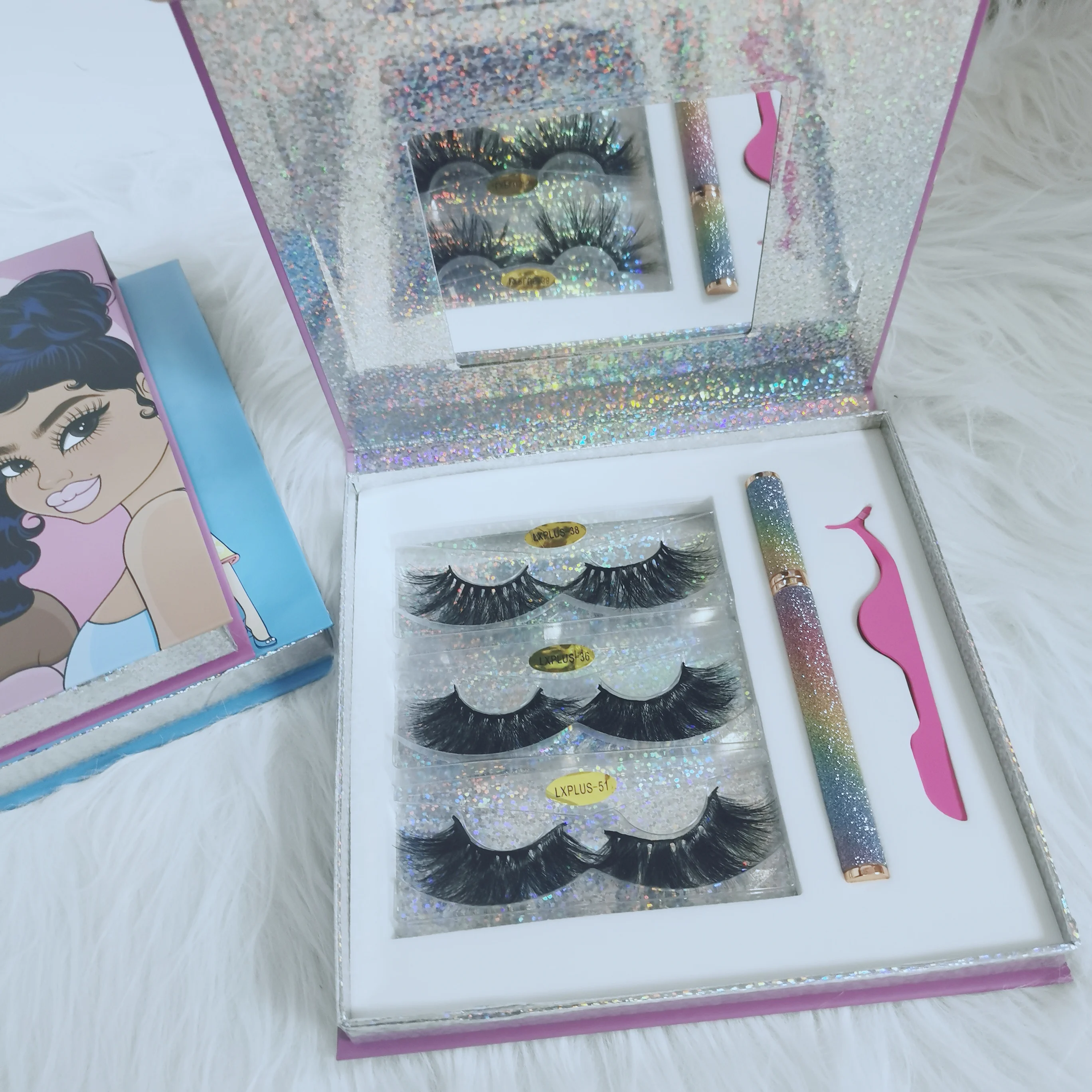Handmade lashes cases short natural thick 3d eyelash real mink fur strip eyelashes vendor fluffy eyelash, Black color
Handmade lashes cases short natural thick 3d eyelash real mink fur strip eyelashes vendor fluffy eyelash, Black color