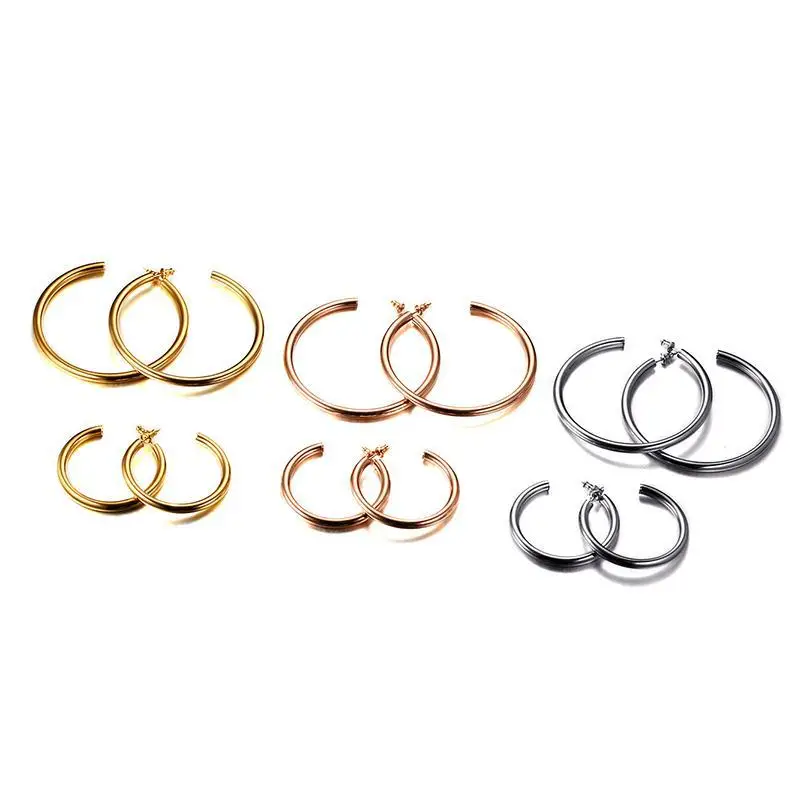 High End 18K Gold Plated Tube Hoop Earring Stainless Steel Earring Wholesale, Colorful
High End 18K Gold Plated Tube Hoop Earring Stainless Steel Earring Wholesale, Colorful