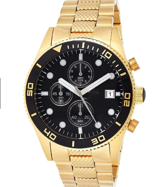 Drop Shipping Wholesale Stainless Steel Luxury Yellow Gold Tone Chronograph Men Watch
Drop Shipping Wholesale Stainless Steel Luxury Yellow Gold Tone Chronograph Men Watch