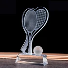 popular crystal trophy craft for Tennis Sports Gifts