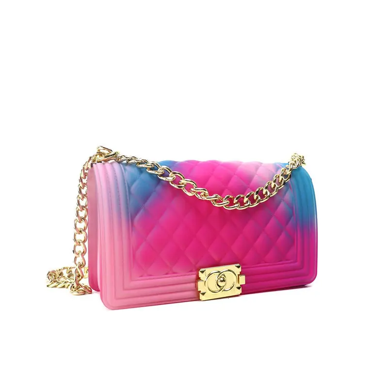 2020 branded design fashion mini hand bags metal chain silicon jelly bags wholesales woman bag casual, Customized
2020 branded design fashion mini hand bags metal chain silicon jelly bags wholesales woman bag casual, Customized