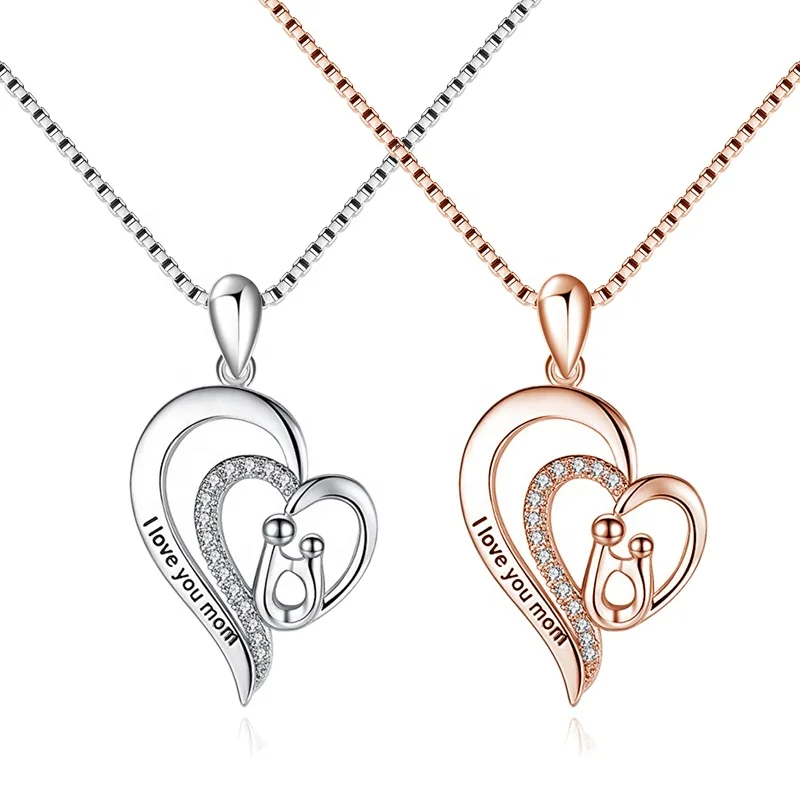 Mother Day Gift Fashion 925 Sterling Silver letter Mother Love For Kids Mom Love Heart Pendant Necklace
Mother Day Gift Fashion 925 Sterling Silver letter Mother Love For Kids Mom Love Heart Pendant Necklace