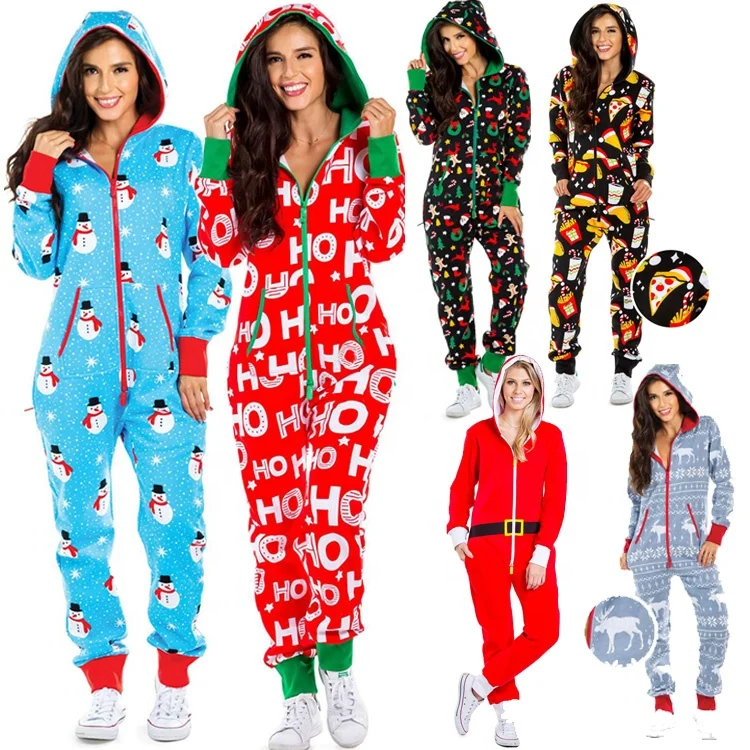 one-piece pajamas women autumn and winter snowman print hooded home one-piece Christmas pajamas
one-piece pajamas women autumn and winter snowman print hooded home one-piece Christmas pajamas