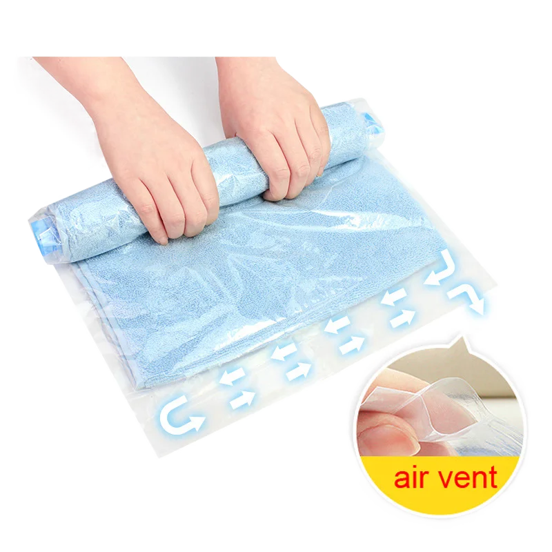 1pc Vacuum Bag for Clothes Hand Rolling Clothing Vacuum Bag Compressed Travel Vacuum Storage Bag
1pc Vacuum Bag for Clothes Hand Rolling Clothing Vacuum Bag Compressed Travel Vacuum Storage Bag