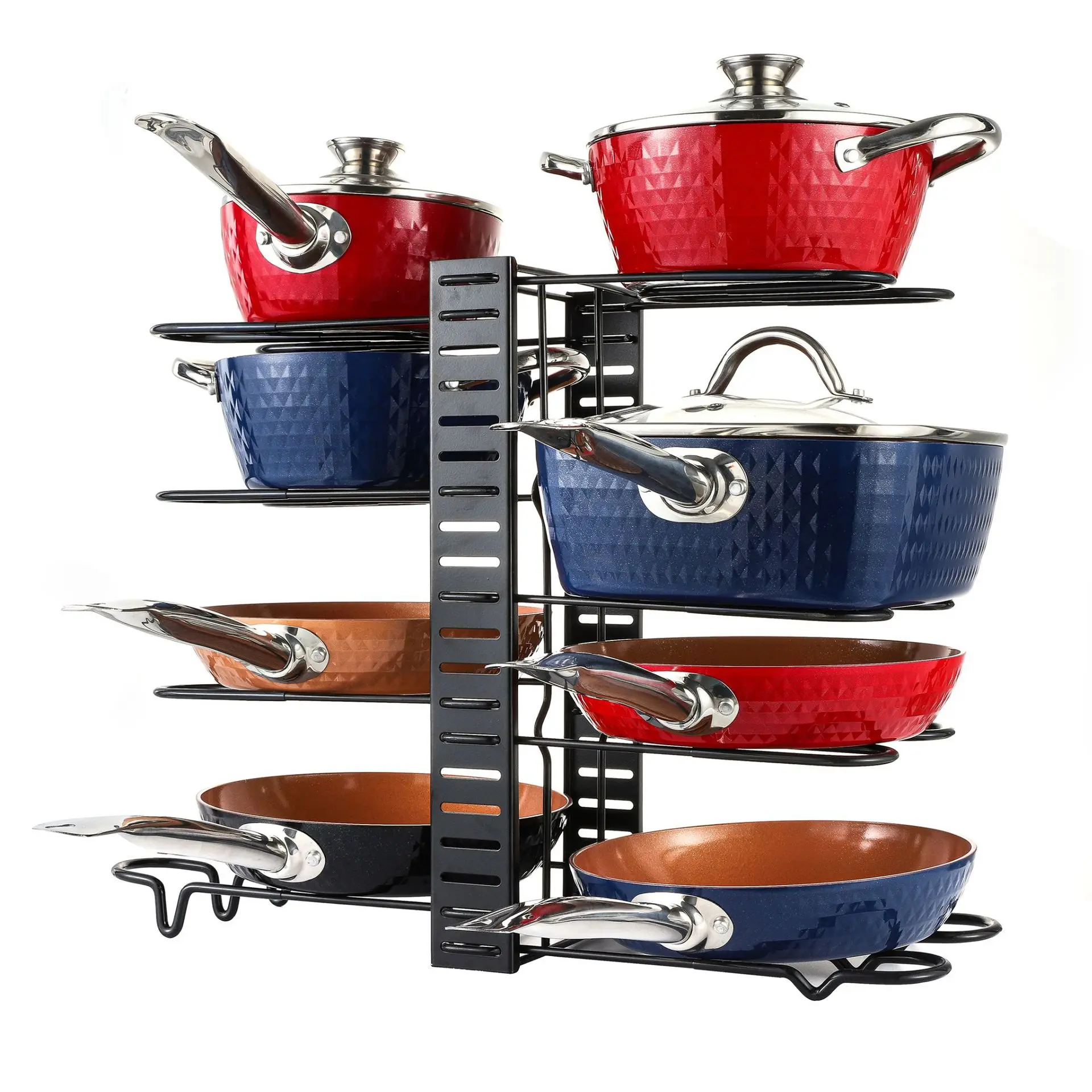 Multi-layer Adjustable Multifunction Kitchen Pan Rack Storage Organizer Pot And Pan Lid Organizer Holder Rack, Black
Multi-layer Adjustable Multifunction Kitchen Pan Rack Storage Organizer Pot And Pan Lid Organizer Holder Rack, Black