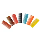 Hairdressing comb 9 color PP plastic heat-resistant small hair brush detangling wide tooth comb