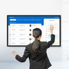 49 inch wall mount lcd advertising player PC touch screen information kiosk shopping mall cosmetics store