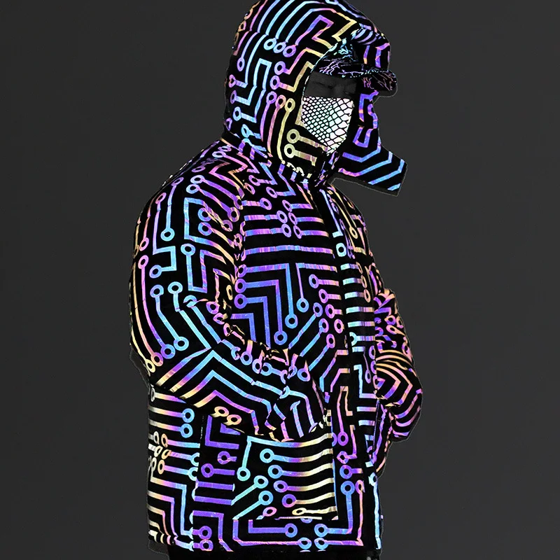 Wholesale cotton padded bubble hooded winter coat electrics reflective plus size men's jackets, Customized color
Wholesale cotton padded bubble hooded winter coat electrics reflective plus size men's jackets, Customized color