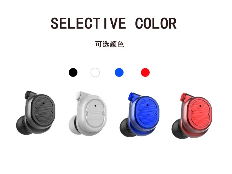 2019 hot selling TWS-X6 noise cancelling single earphone touching control wireless earbud with charging case - ANKUX.COM