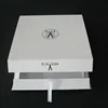 top quality fancy white paper folding box for shirt with magnet closure