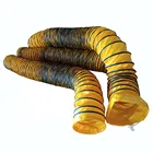 8 inch Yellow Orange Black White Color PVC Material flex duct