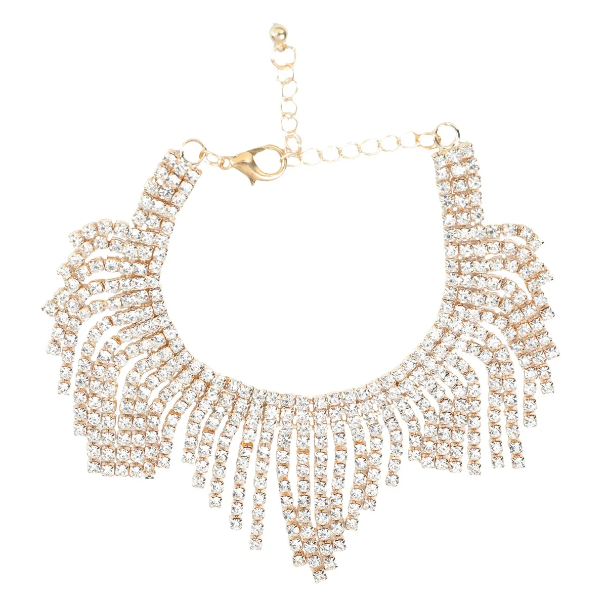 New Fashion Design Full Gold Plated Tassel Chain Anklet Multi Layer Long Tassel Anklet For Woman Wedding Birthday Party Gift
New Fashion Design Full Gold Plated Tassel Chain Anklet Multi Layer Long Tassel Anklet For Woman Wedding Birthday Party Gift