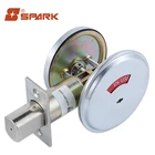 Home Security Satin Chrome No Keys Deadbolt Door Lock For Privacy Lock