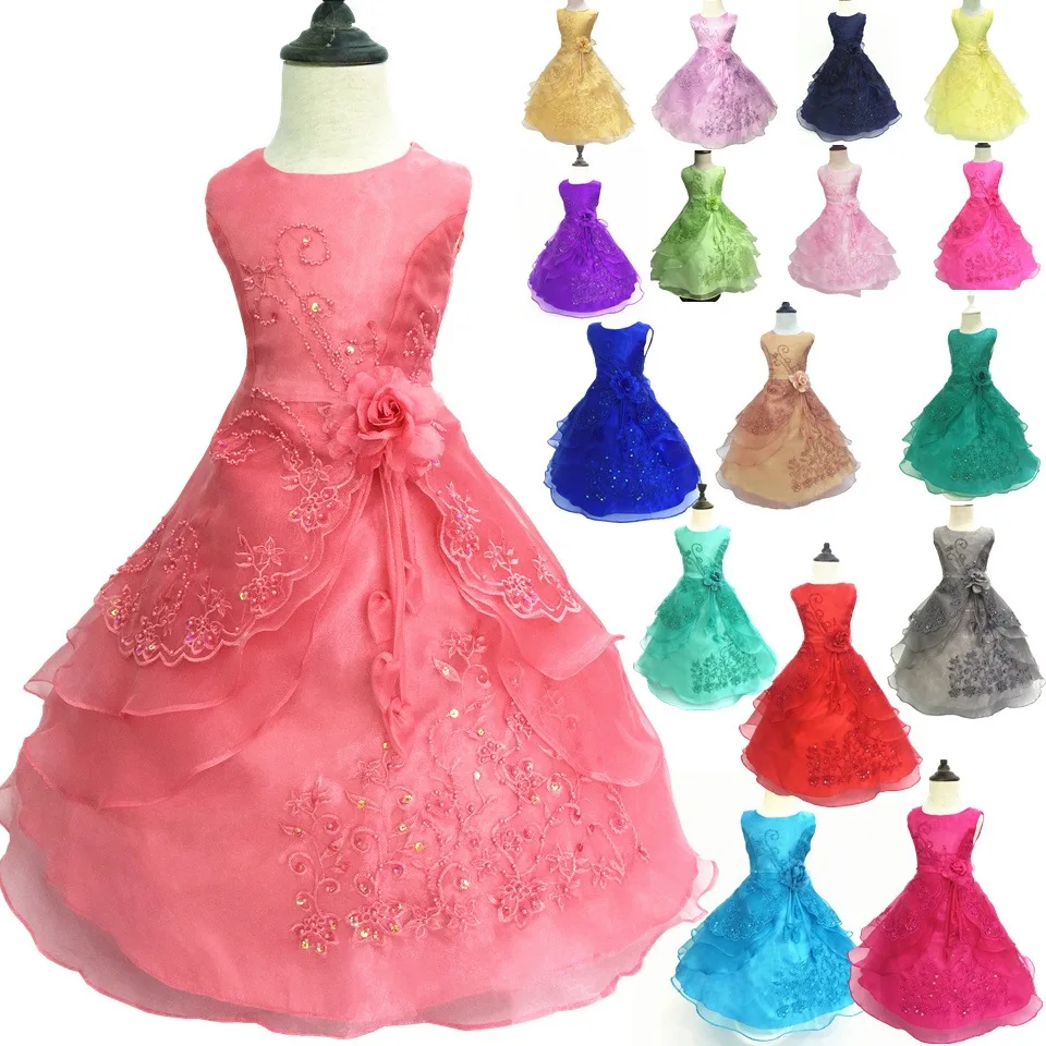 Graceful beaded appliques kid princess dresses flower girl dresses for wedding, Customized color
Graceful beaded appliques kid princess dresses flower girl dresses for wedding, Customized color