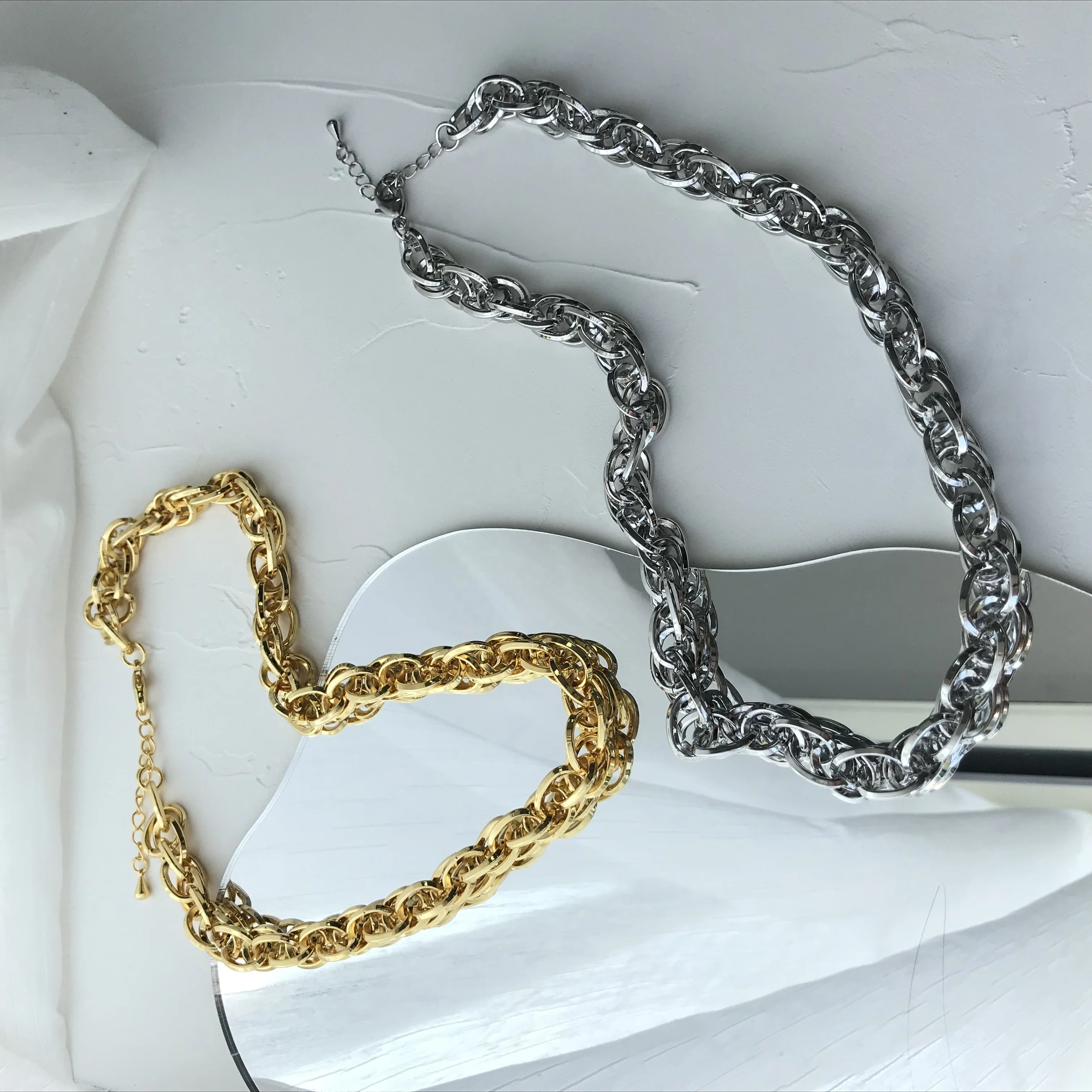 Eico Punk Chain For Women Necklace Hip Hop Jewelry 2020 Trendy Gold Silver Color Stainless Steel Men Chains gold pearl rings
Eico Punk Chain For Women Necklace Hip Hop Jewelry 2020 Trendy Gold Silver Color Stainless Steel Men Chains gold pearl rings