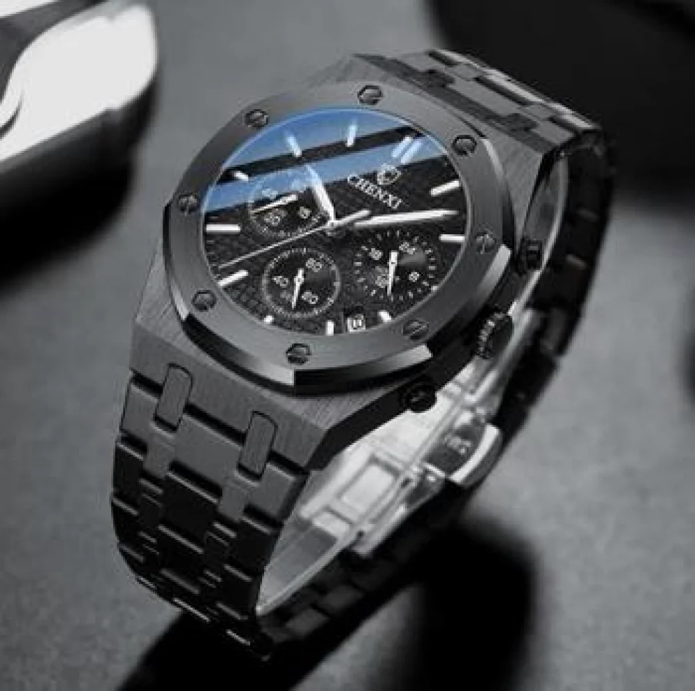 CHENXI 948 Mens Watch Multifunction CasualSports Watch Men's Steel Band Waterproof Quartz Wristwatches
CHENXI 948 Mens Watch Multifunction CasualSports Watch Men's Steel Band Waterproof Quartz Wristwatches