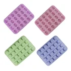 High Quality Food Grade Non-stick Silicone Cake Mold 24 Holes Cups Cake Baking Tray 24 Cup Muffin Tray-Non-Stick