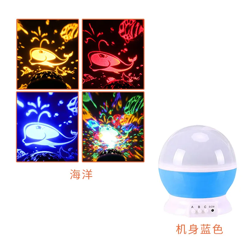 Novelty Luminous Toys Romantic Starry Sky LED Night Light Projector Battery USB Night Light Creative Birthday Toys For Children