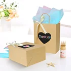 Hotsale Promotional Wedding Decoration Baby Shower Party favors Kraft Paper Gift Bags Gift Bags Bulk with Handle