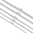 Wholesale 18 Inch Thin 1.5mm Stainless Steel Strong Silver Round O Chain Necklace