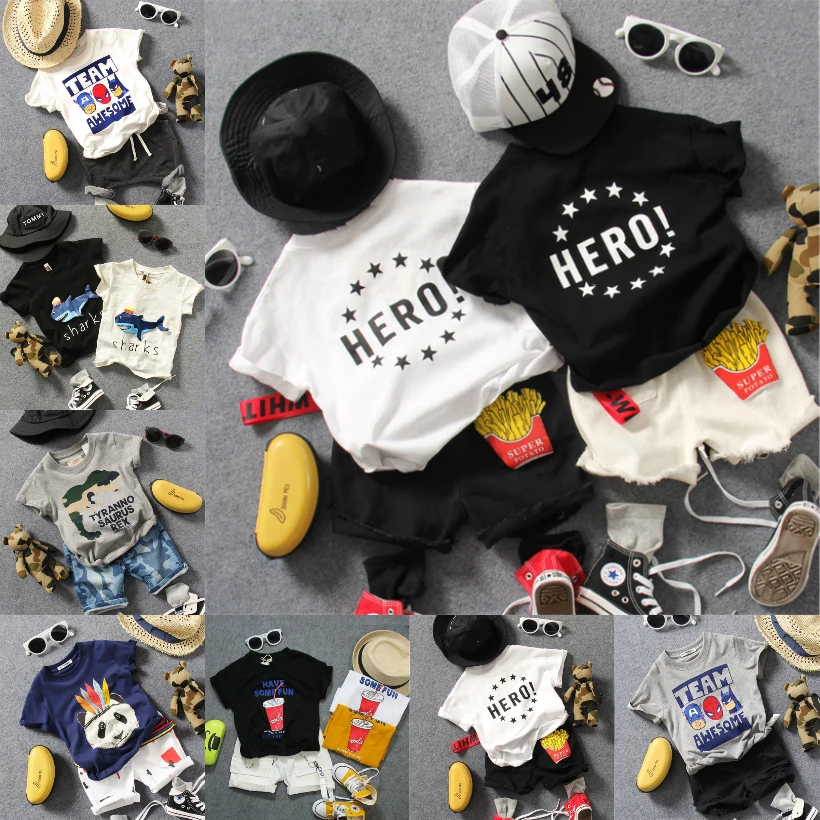 New cartoon cute suit for boys and girls high quality factory children's clothing baby two-piece cheap wholesale, Mixed colors
New cartoon cute suit for boys and girls high quality factory children's clothing baby two-piece cheap wholesale, Mixed colors