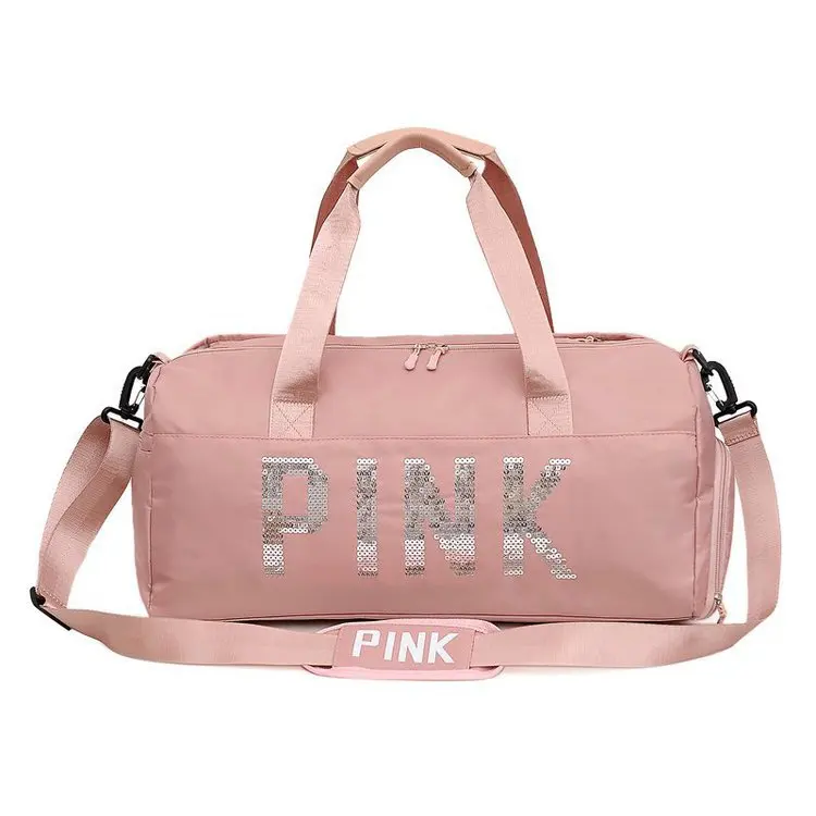 Fashion Waterproof Pink Duffel Bag Custom Women Gym Sport Overnight Travel Bags with shoe compartment
Fashion Waterproof Pink Duffel Bag Custom Women Gym Sport Overnight Travel Bags with shoe compartment