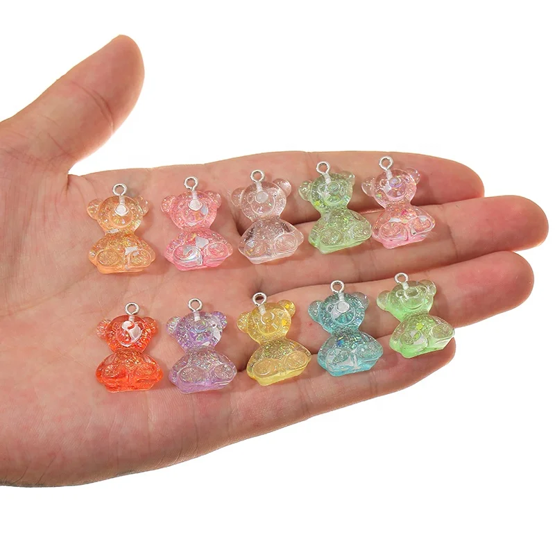 DIY Color Resin Lovely loose powder Bear Flat Back Charms Pendant Hand-Made Bear Bracelet Necklace Jewelry Making Accessories, Picture
DIY Color Resin Lovely loose powder Bear Flat Back Charms Pendant Hand-Made Bear Bracelet Necklace Jewelry Making Accessories, Picture