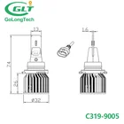 Mini 9005 LED Headlight Bulbs C319 with natural white & warm white Car LED Headlight Car Light