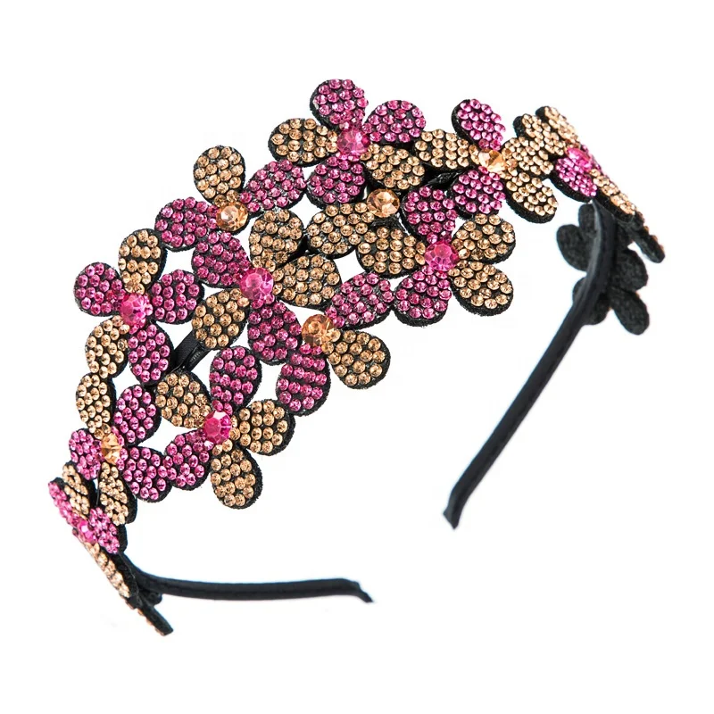 Fashion Korean Multicolored Crystal Flower Head with Women's Wide Edge and Fashionable Street Shot Net Red Hair Accessories, Picture shows
Fashion Korean Multicolored Crystal Flower Head with Women's Wide Edge and Fashionable Street Shot Net Red Hair Accessories, Picture shows