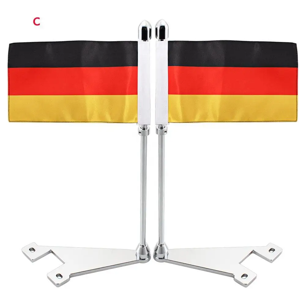 Motorcycle Flag Pole Rear Side Mount Luggage Rack For Harley Touring Electra Road Glide King Hard Stretched Saddle Bag Flag