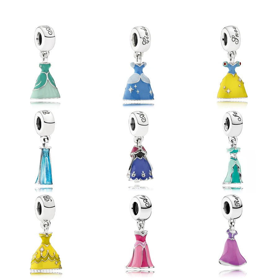 NEW Genuine 100% 925 Sterling Silver Beautiful Princess Dress Charm Beads Fit Women Pendant Necklace Bracelet Free Shipping
NEW Genuine 100% 925 Sterling Silver Beautiful Princess Dress Charm Beads Fit Women Pendant Necklace Bracelet Free Shipping