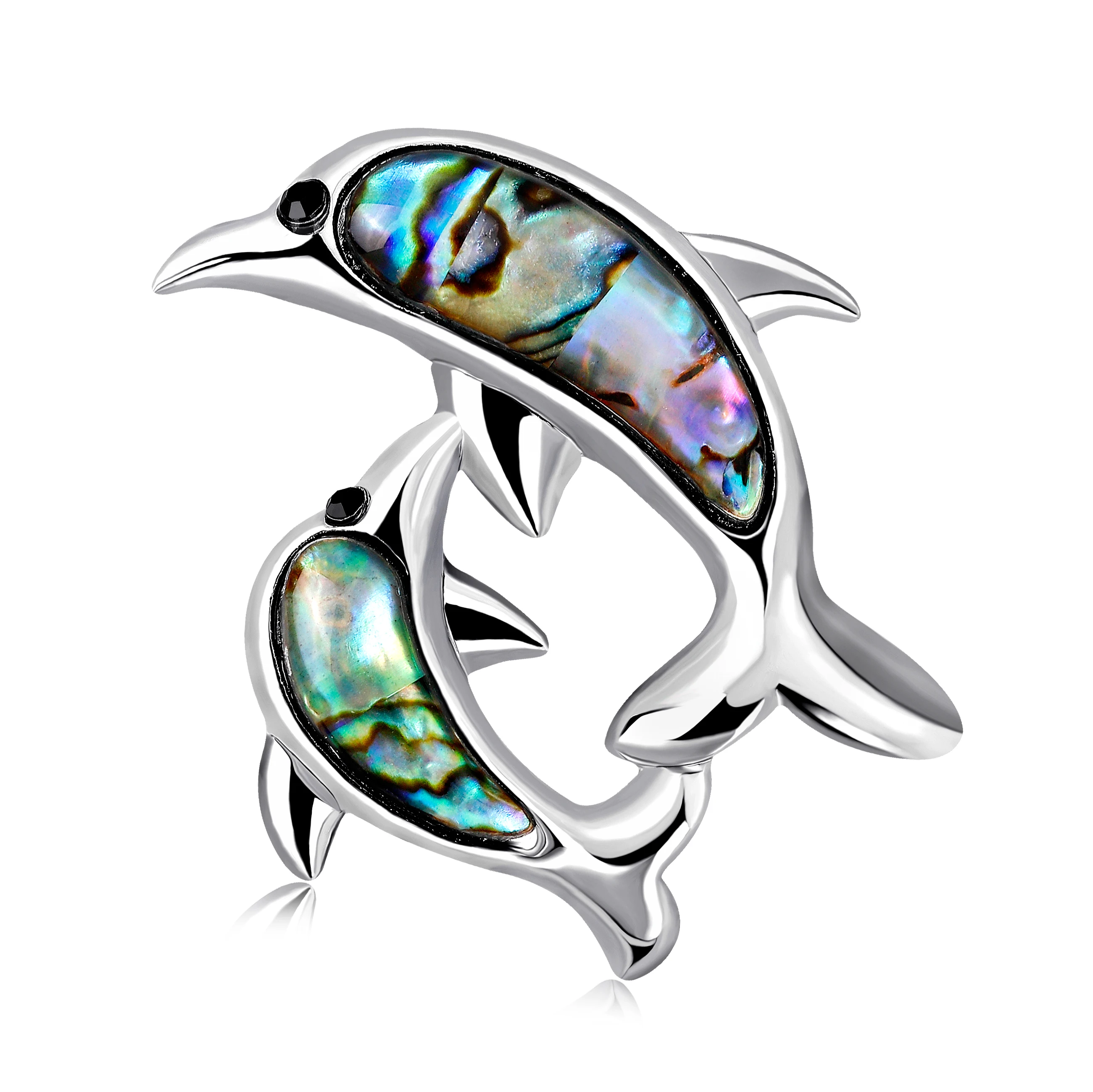 Silver Dolphin Brooch Two Dolphins Dance Brooches for Women Natural Shell Intersperse Pin Jewelry Accessories
Silver Dolphin Brooch Two Dolphins Dance Brooches for Women Natural Shell Intersperse Pin Jewelry Accessories