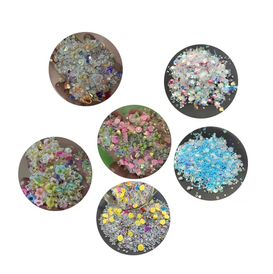 

Mix Diamond Polymer Slices Heart Shell Sequins Hot Clay Sprinkles for Slime Filling Accessories DIY Shaker Cards Decoration