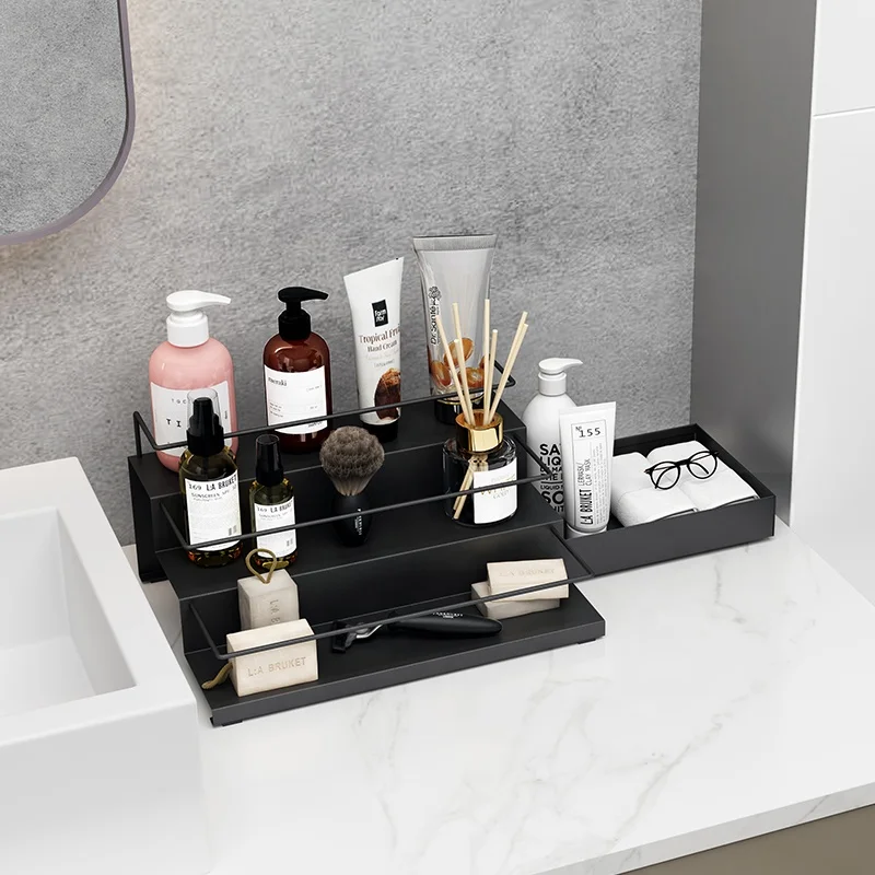 Black Smart 3-tier step design cosmetic storage box makeup organizer
Black Smart 3-tier step design cosmetic storage box makeup organizer