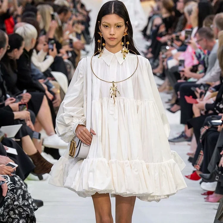 French 2021 Spring And Autumn High Waist White Shirts Doll Tutu Dress Lose Long Sleeve A-line Oversize Shirt Dress
French 2021 Spring And Autumn High Waist White Shirts Doll Tutu Dress Lose Long Sleeve A-line Oversize Shirt Dress