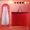 Transparent pvc clear plastic zippered storage bag wedding dress cover gown bridal bags