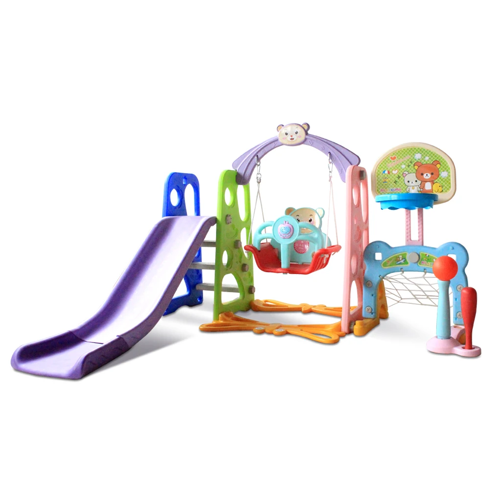 Multi-Function New Style Indoor Playground Classic 5 In 1 For Kids Plastic Slides Children Slide Outdoor Swing, Customized color
Multi-Function New Style Indoor Playground Classic 5 In 1 For Kids Plastic Slides Children Slide Outdoor Swing, Customized color