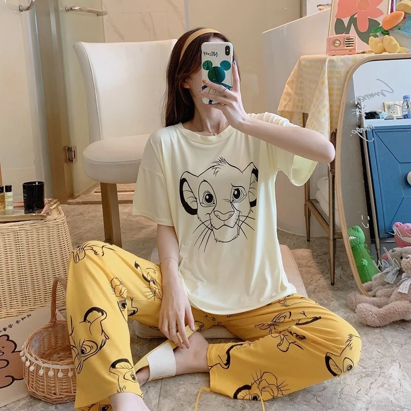 Many summer INS style pajamas women short sleeve pants Korean version of loose sweet cartoon home service suit direct sale
Many summer INS style pajamas women short sleeve pants Korean version of loose sweet cartoon home service suit direct sale