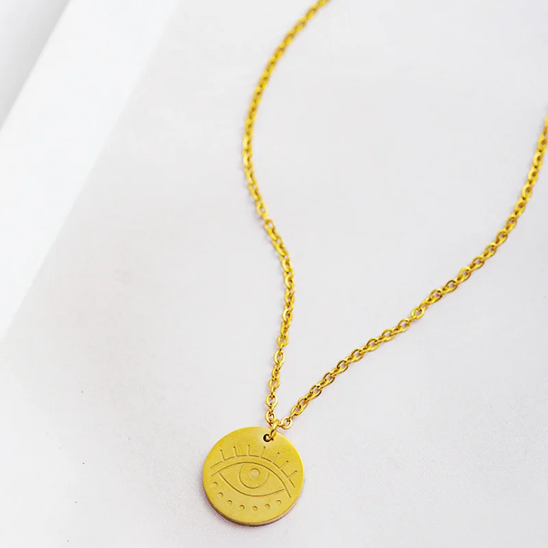 Trendy Demon Eye Six-Pointed Star Round Pendant Necklace Simple Exquisite Clavicle Chain Women Temperament Jewelry 2021
Trendy Demon Eye Six-Pointed Star Round Pendant Necklace Simple Exquisite Clavicle Chain Women Temperament Jewelry 2021