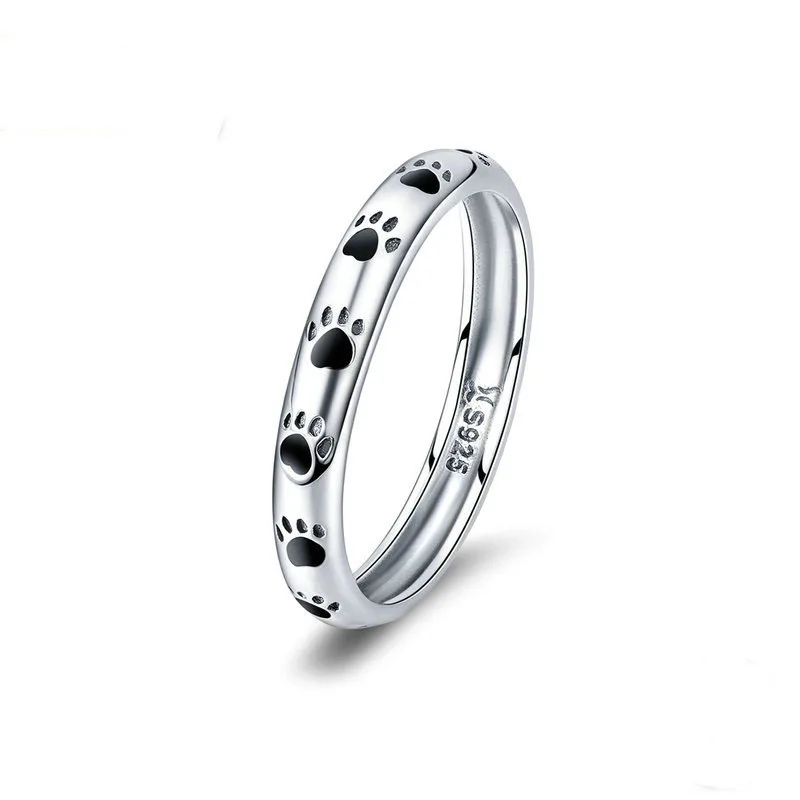 Fashion Trend Pet Footprints Enamel S925 Sterling Silver Animal Cut Pet Paw Jewelry Finger Ring For Women
Fashion Trend Pet Footprints Enamel S925 Sterling Silver Animal Cut Pet Paw Jewelry Finger Ring For Women