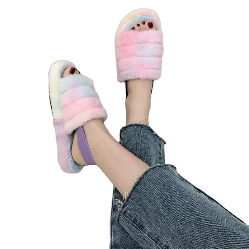 High Quality Furry Slippers Vendor Fluffy Furry Slippers House With Fur Slides Female Warm Soft Indoor Fluffy Slippers
High Quality Furry Slippers Vendor Fluffy Furry Slippers House With Fur Slides Female Warm Soft Indoor Fluffy Slippers