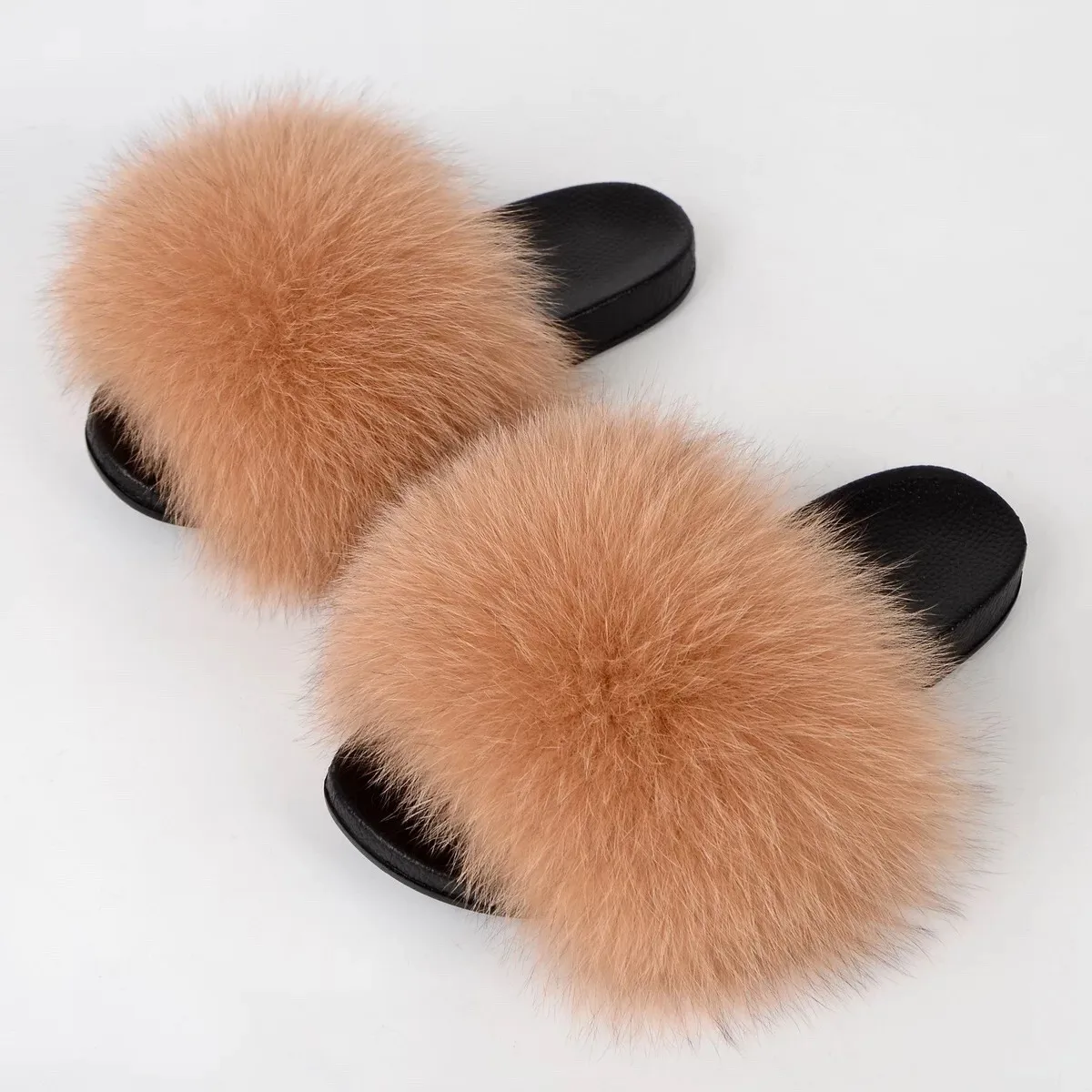 High Quality Fashion Outdoor Monochrome Fluffy Real Girl Fox Fur Sandals Slippers, Customized color
High Quality Fashion Outdoor Monochrome Fluffy Real Girl Fox Fur Sandals Slippers, Customized color