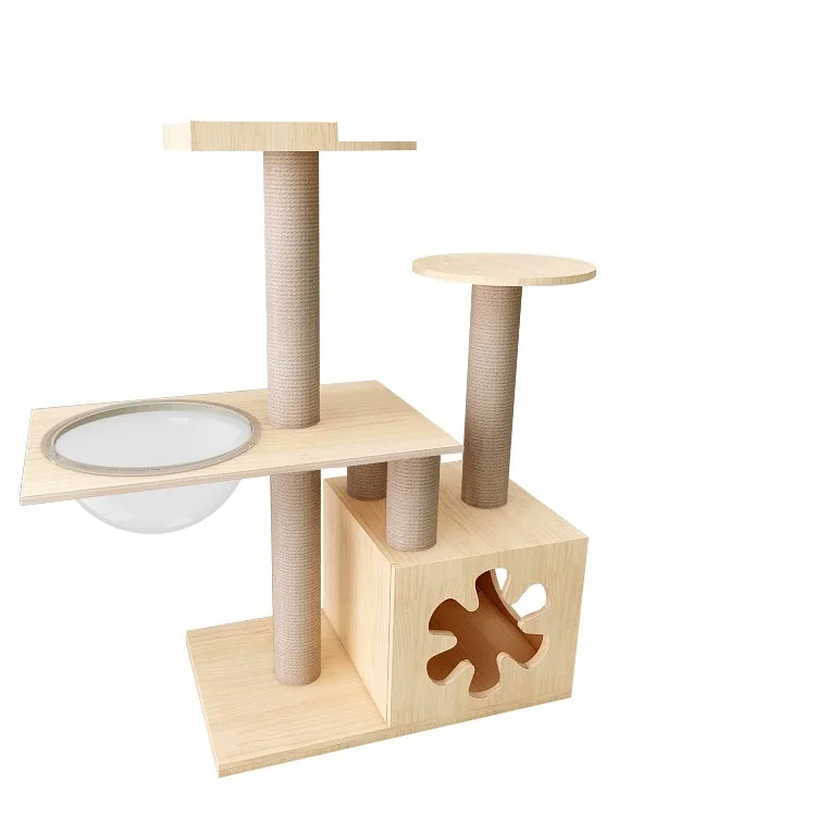 Hot selling original High quality solid wood cat climbing small cat scratcher frame cat tree house, Yellow
Hot selling original High quality solid wood cat climbing small cat scratcher frame cat tree house, Yellow