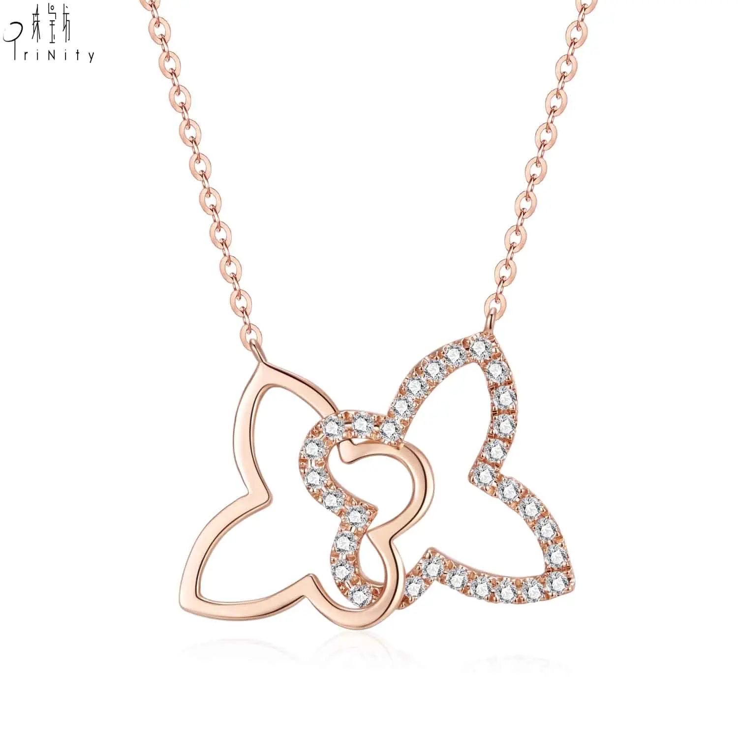 New Arrival Beautiful Butterfly Fashion Jewelry 18K Rose Gold Diamond Necklace For Girls
New Arrival Beautiful Butterfly Fashion Jewelry 18K Rose Gold Diamond Necklace For Girls