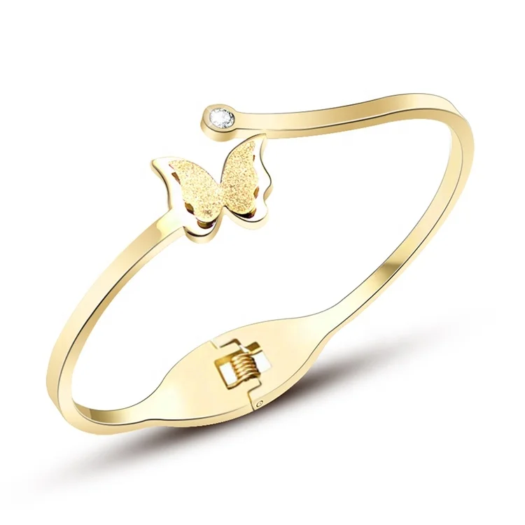 Fashion 2021 Jewelry Designer CZ Stainless Steel Cuff Bangle Delicate Jewelry 18K Gold Plated Butterfly Bangle Bracelet, Gold/silver/rose gold
Fashion 2021 Jewelry Designer CZ Stainless Steel Cuff Bangle Delicate Jewelry 18K Gold Plated Butterfly Bangle Bracelet, Gold/silver/rose gold