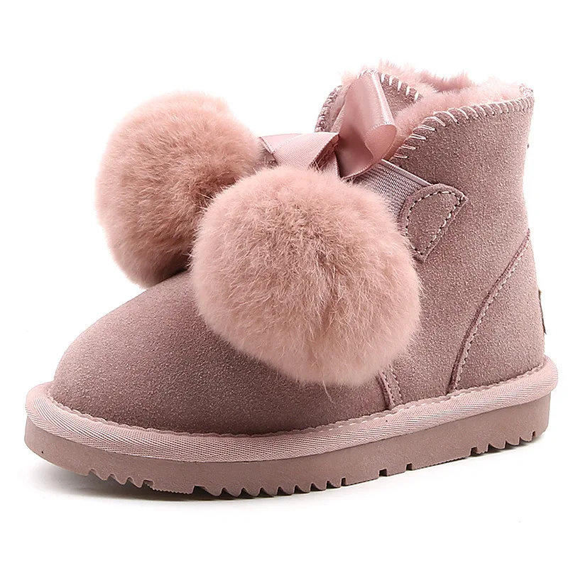 Kids Shoes Winter Wholesale Price Fur Snow Boots Leather Make Own logo Real Wool Shoes for Children, Black ,pink ,brown,grey
Kids Shoes Winter Wholesale Price Fur Snow Boots Leather Make Own logo Real Wool Shoes for Children, Black ,pink ,brown,grey