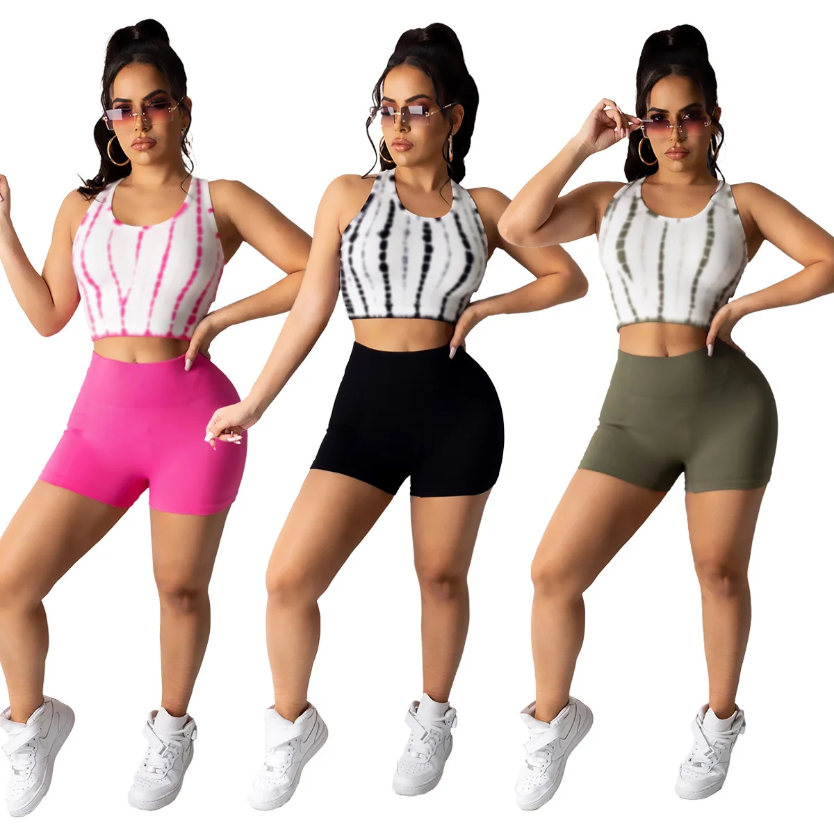 Woman Summer Two Piece Tank Top and Track Shorts Set Womens Shorts and Crop Set Biker Shorts Two Piece Set
Woman Summer Two Piece Tank Top and Track Shorts Set Womens Shorts and Crop Set Biker Shorts Two Piece Set