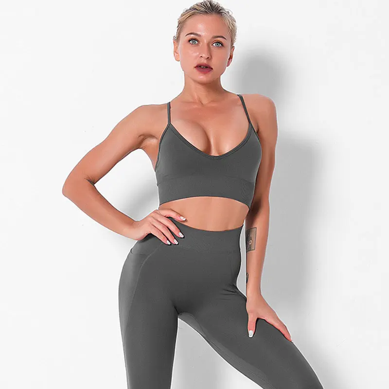 Hot Selling Gym Yoga Wear Breathable Quick Dry Workout Clothing Women Sport Set Fitness Sports Bra Women Yoga Suit, Pink blue gray black
Hot Selling Gym Yoga Wear Breathable Quick Dry Workout Clothing Women Sport Set Fitness Sports Bra Women Yoga Suit, Pink blue gray black