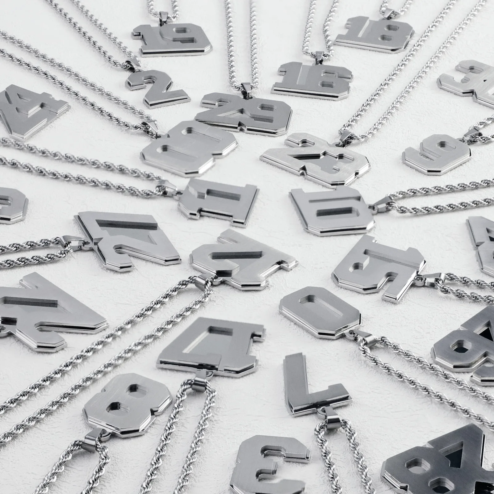 2022 New Arrival Stainless Steel Number 00-30 Digit Pendant Trend Necklace for Women and Men
2022 New Arrival Stainless Steel Number 00-30 Digit Pendant Trend Necklace for Women and Men